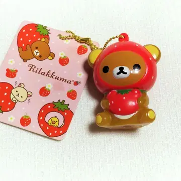 리락쿠마 딸기 워터 피규어 마스코트 산엑스 레트로