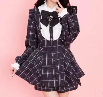 Secret Honey 시크릿허니 셋업 체크 크롭