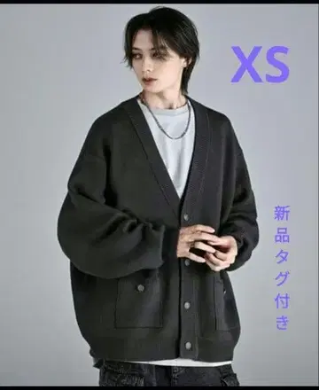 새상품 ADRER 엑스트라 퀄리티 헤비 웨이트 자카드 니트 가디건