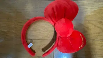 산리오 리본 디자인 빨간색 머리띠