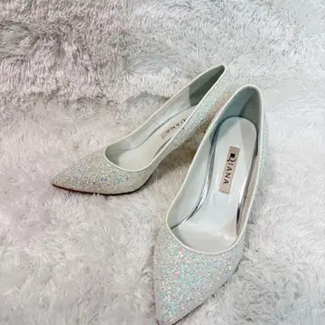 새상품급 DIANA 다이애나 글리터 스틸레토 펌프스 결혼식