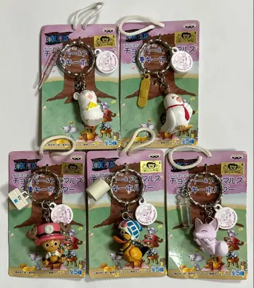 원피스 초파&애니멀즈 3연 키링 카루 수 햇