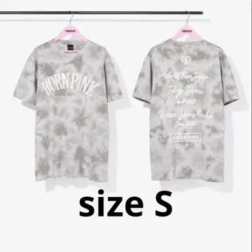 새상품 blackpink BORNPINK 투어 T셔츠 그레이 S