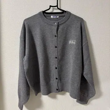 MOOMIN 그레이 크루넥 가디건 L 사이즈 새상품