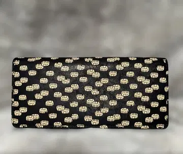 인덴야 장지갑 코끼리 블랙 x 베이지