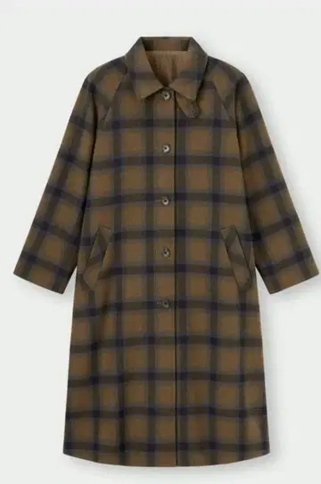 GU 체크 발라 컬러 코트 XL