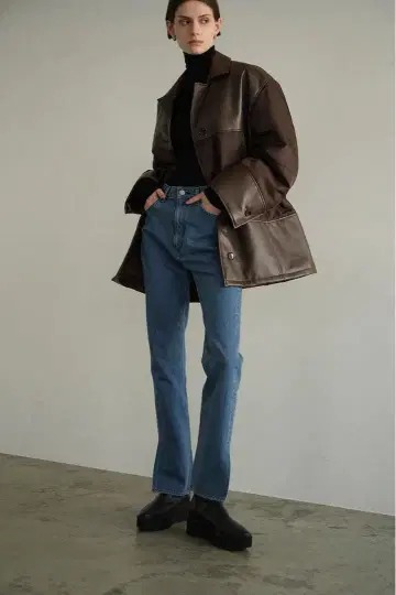 CLANE slit hem denim pants 클라네 택 포함 미사용