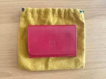 일비종떼 빨간색 카드 케이스 수납 봉투 포함 레드 명함지갑