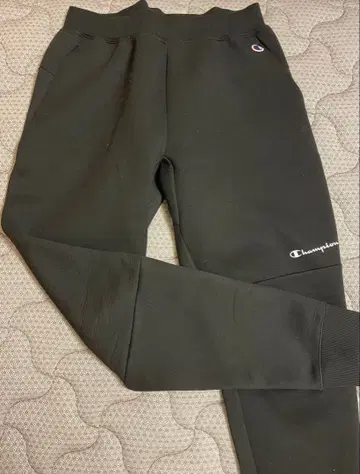 Champion 블랙 조거 팬츠 XL