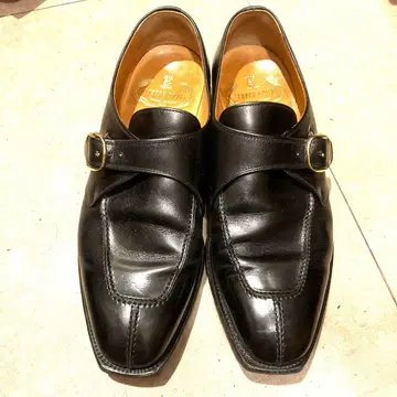 스코치 그레인 HIROKAWA 25.0 EE 블랙, 고급 비즈니스 슈즈