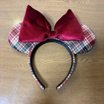미니 마우스 머리띠 빨검 체크