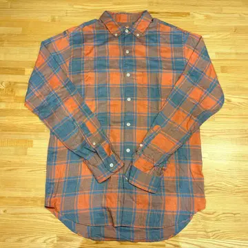 스티븐 앨런 체크 무늬 긴팔 셔츠 L