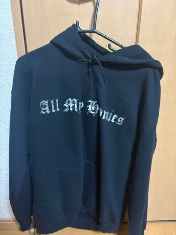 블랙 후드티 All My Homies