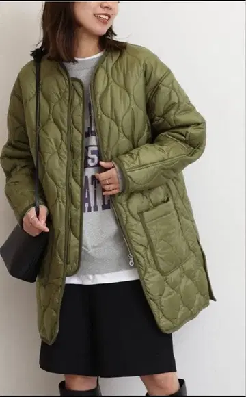 저널 스탠다드 리룸 퀼팅 블루종 코트