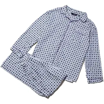 파이핑 빈티지 파자마 셋업 문양 패턴 커트 코베인 XL