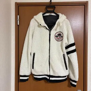 BODY GLOVE 플리스 자켓 화이트 LL 사이즈