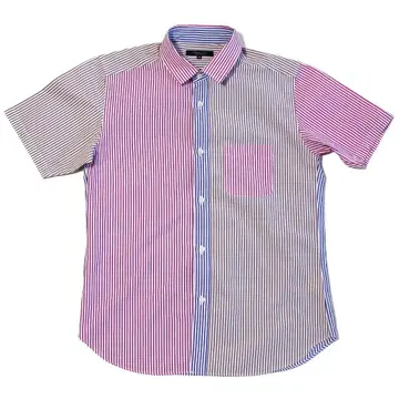 UNITED ARROWS 유나이티드 애로우즈 스트라이프 반팔 셔츠 M