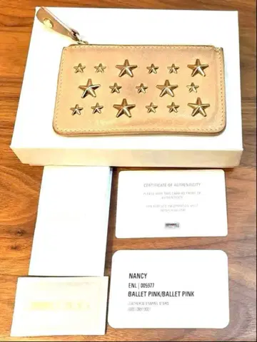 JIMMY CHOO 천연 가죽 코인 케이스 지미추 키케이스 지갑