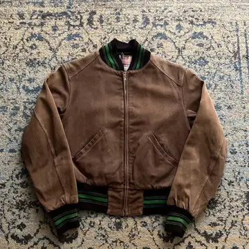 40s Zero king 코튼 블루종 안감 리브 코의자 50s