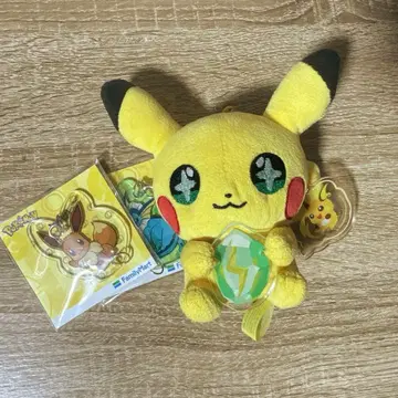 포켓몬 피카츄 진화의돌 봉제 인형 키링 중고
