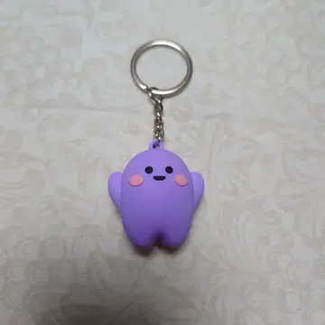 오사카 간사이 박람회 독일관 서큘러짱 키링 보라색 퍼플