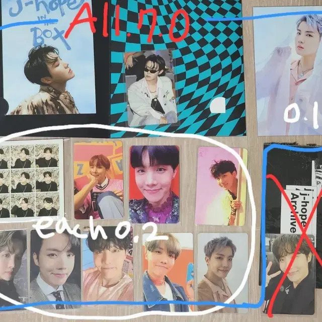 방탄소년단 호석 제이홉 홉이 앨범 포카 특전