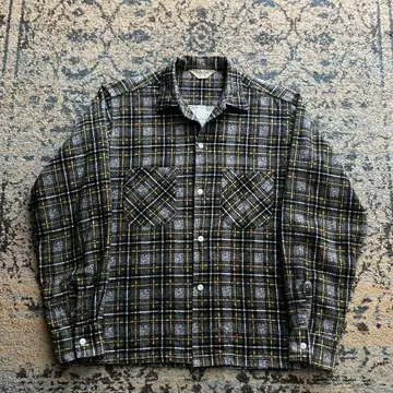 60s 민트급 컨디션 프린트 플란넬 셔츠 빈티지 검 50s