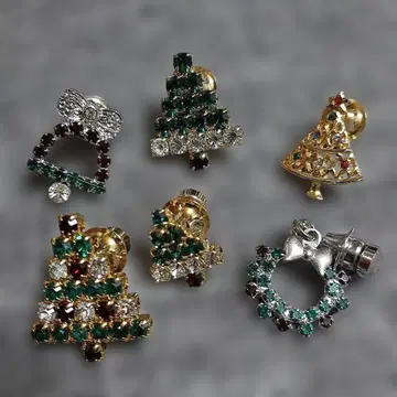 크리스마스 핑 배지 세트