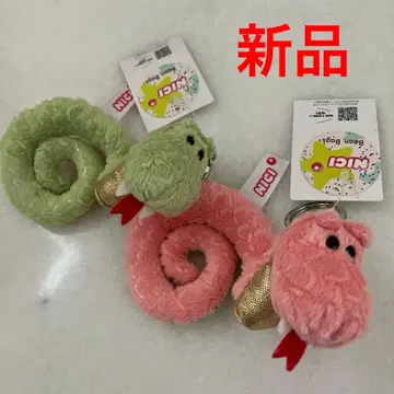 NICI 니키 뱀 2025 그린 x 골드 핑크 x 골드 키링