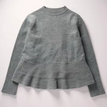 새상품급 폭시 뉴욕 컬렉션 캐시미어 100% 플레어 니트 그레이