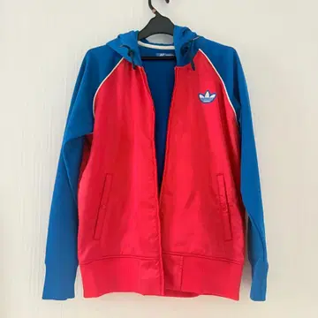 아디다스 오리지널 후드티 집업 빅 로고 M