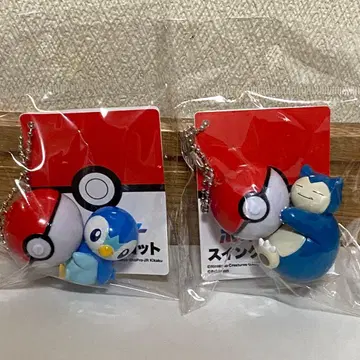 포켓몬스터 스윙 마스코트 2종 세트 잠만보 팽도리