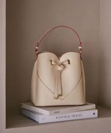 VIS 2WAY 하트컷 백 베이지