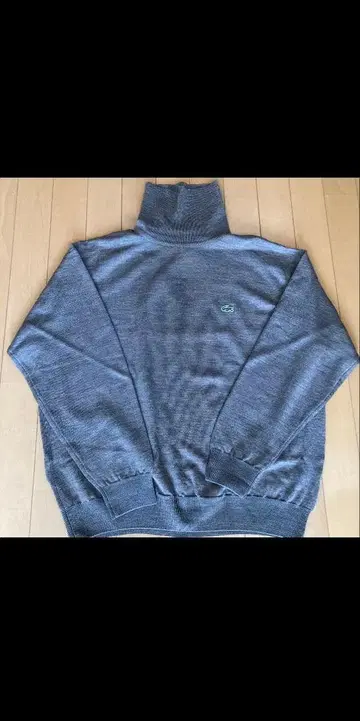 LACOSTE 그레이 터틀넥 니트