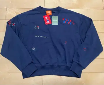 FREAK'S STORE HELLO KITTY 자수 맨투맨 네이비 XS
