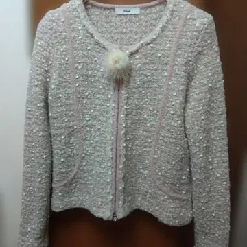 르네 노카라 자켓 가디건 36 핑크 계열