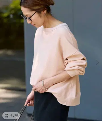 [ FRAMeWORK ] 후드 텍스타일 맨투맨