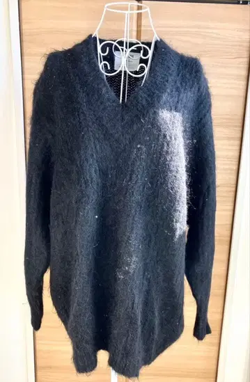 WHIM GAZETTE 하세가와 쿄코 콜라보 모헤어 니트 블랙