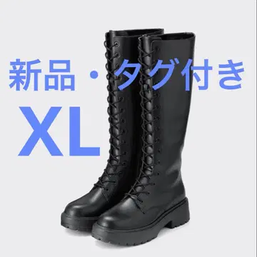 GU 지유 레이스업 롱 부츠 레이스업 부츠 새상품 25cm