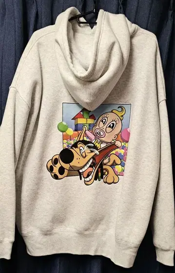 NASTY DOG Baby & Dog Hoodie 후드티 그레이