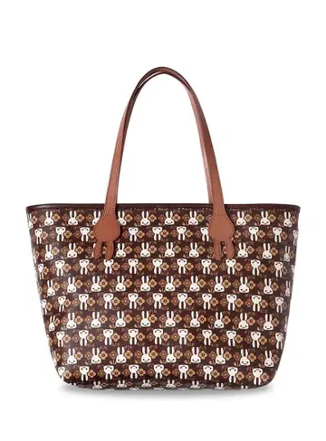 CUNE 큔 꽃그램V 토트백 가죽 토트 미사용품 일본제