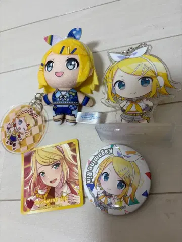 카가미네 린 봉제 인형 아크릴 스탠드 세트