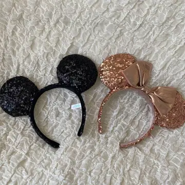 디즈니 머리띠 스팽글 미키 미니