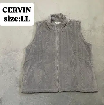[ CERVIN ] 담요로 만든 보아 베스트 ( LL ) 그레이