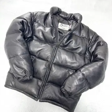 schott L-XL 상당 샷 가죽 다운 자켓 블랙 40