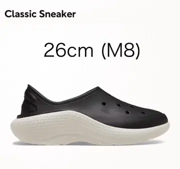 새상품급 CROCS 클래식 스니커즈 26cm 블랙 슬립온