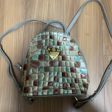 ATAO 타일 무늬 백팩