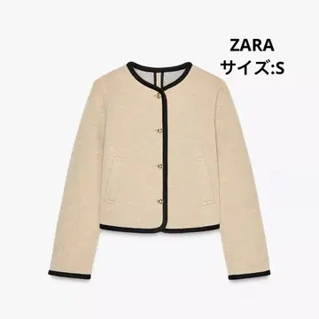 ZARA S 사이즈 파이핑 숏 자켓