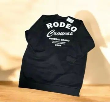 택 포함 새상품 로데오 크라운 롱 기장 트레이너 원피스 블랙 빅