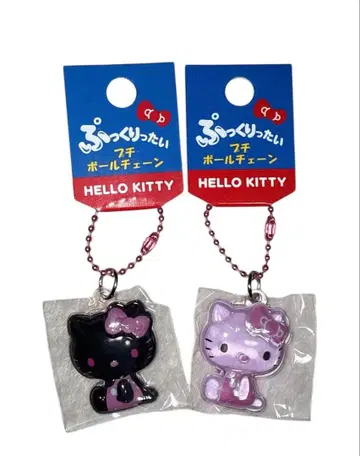미사용 새상품 산리오 헬로키티  푸치 볼체인 2종